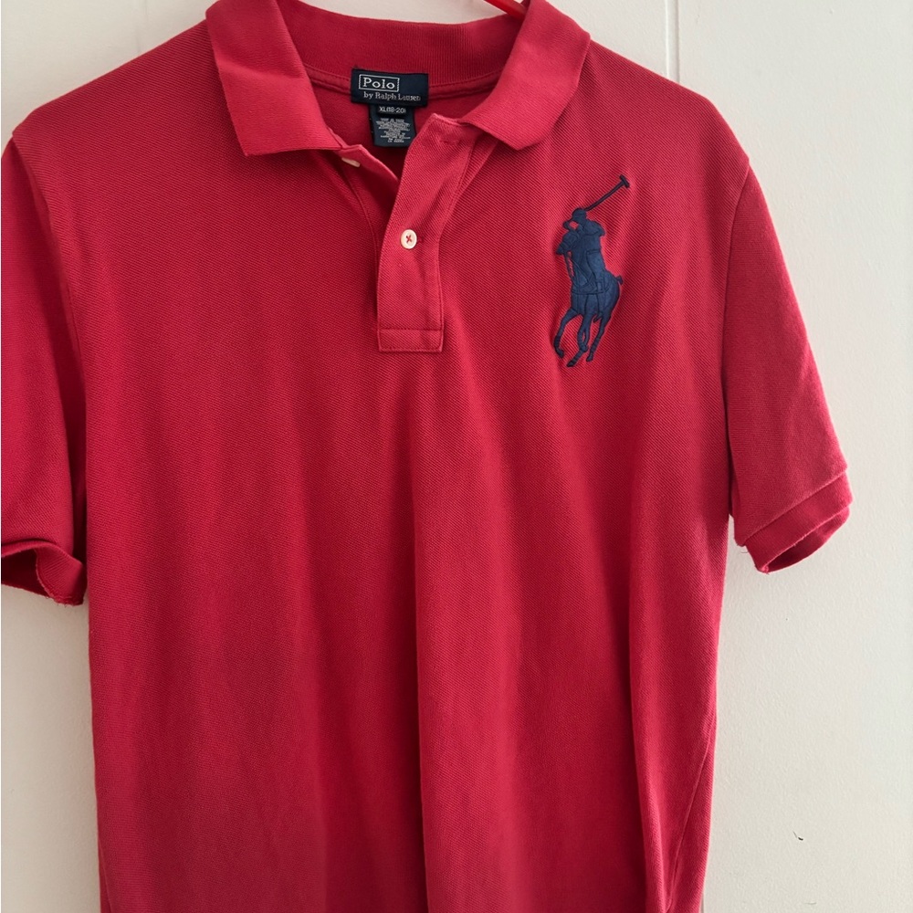 XL 18-20 red and blue Ralph Lauren polo